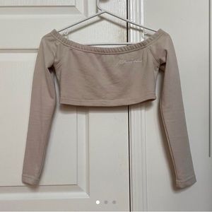MISSGUIDED NUDE CROP TOP
